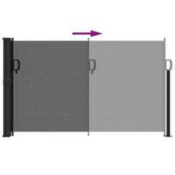 Berkfield Home Retractable Side Awning Black 117x300 cm - thumbnail 5