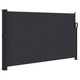 Berkfield Home Retractable Side Awning Black 117x300 cm - thumbnail 3