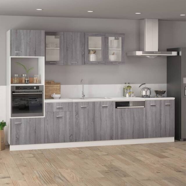 Berkfield Home Hanging Cabinet Grey Sonoma 39.5x31x60 cm Engineered Wood - image 1