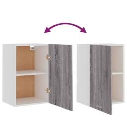 Berkfield Home Hanging Cabinet Grey Sonoma 39.5x31x60 cm Engineered Wood - thumbnail 8