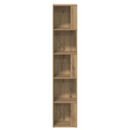 Berkfield Home Corner Cabinet Artisan Oak 33x33x165 cm Engineered Wood in Brown - Size: 33 x 33 x 165 cm - thumbnail 4