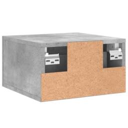 Berkfield Home Wall-mounted Bedside Cabinet Concrete Grey 35x35x20 cm - Size: 35 x 35 x 20 cm - thumbnail 8