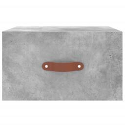 Berkfield Home Wall-mounted Bedside Cabinet Concrete Grey 35x35x20 cm - Size: 35 x 35 x 20 cm - thumbnail 5