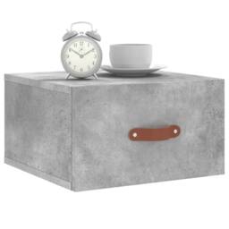 Berkfield Home Wall-mounted Bedside Cabinet Concrete Grey 35x35x20 cm - Size: 35 x 35 x 20 cm