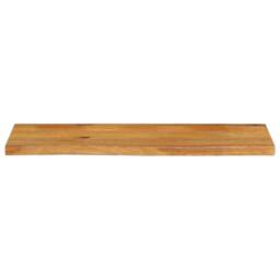 Berkfield Home Table Top Live Edge 120x30x2.5 cm Solid Wood Mango in Brown - thumbnail 1