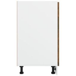 Berkfield Home Drawer Bottom Cabinet Smoked Oak 40x46x81.5 cm Engineered Wood in Brown - thumbnail 6
