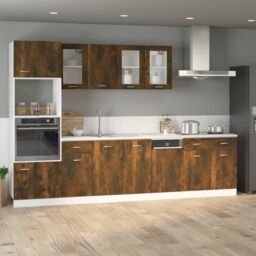 Berkfield Home Drawer Bottom Cabinet Smoked Oak 40x46x81.5 cm Engineered Wood in Brown - thumbnail 3
