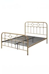 SlumberWorx Ware Victorian Industrial Design Metal Bed Frame in Bronze - Size: King - thumbnail 6