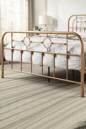 SlumberWorx Ware Victorian Industrial Design Metal Bed Frame in Bronze - Size: King - thumbnail 5