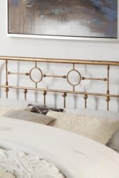 SlumberWorx Ware Victorian Industrial Design Metal Bed Frame in Bronze - Size: King - thumbnail 3