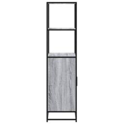 Berkfield Home Highboard Grey Sonoma 68x35x139 cm Engineered Wood & Metal - Size: 68 x 35 x 139 cm - thumbnail 5