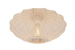 Lucide 'CORINA' Modern Stylish Dimmable Bathroom Flush Ceiling Light 1xE27 in Cream