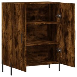 Berkfield Home Sideboard Smoked Oak 69.5x34x90 cm Engineered Wood in Brown - thumbnail 6