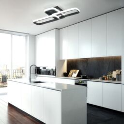 Garwarm 3 - Light 50cm Modern LED Flush Mount in White - thumbnail 3