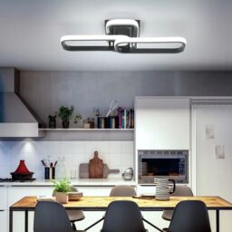 Garwarm 3 - Light 50cm Modern LED Flush Mount in White - thumbnail 2