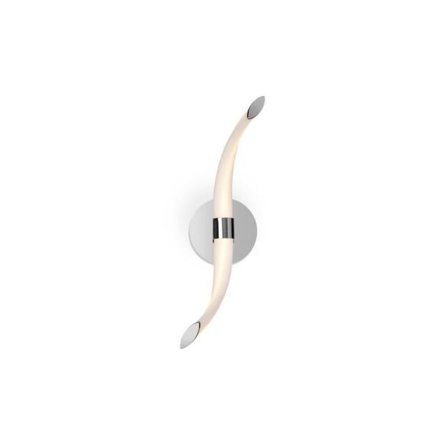 Netlighting Armonia Wall Lamp Wave 12W LED 3000K 900lm Chrome Frosted Acrylic in White - image 1