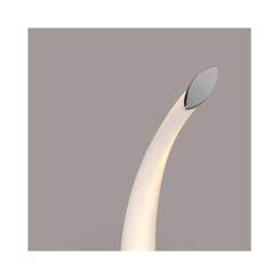 Netlighting Armonia Wall Lamp Wave 12W LED 3000K 900lm Chrome Frosted Acrylic in White - thumbnail 4
