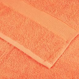 Berkfield Home Premium Bath Towels SOLUND 4 pcs 100x150 cm 600 gsm in Orange - thumbnail 6