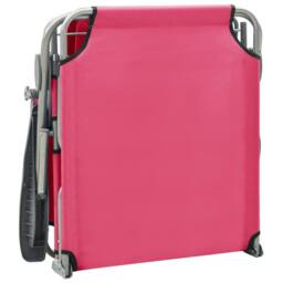 Berkfield Home Sun Lounger with Canopy Steel Pink - thumbnail 7