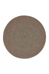 Homescapes Melange Braided Round Rug in Natural - Size: 150 cm diameter - thumbnail 2