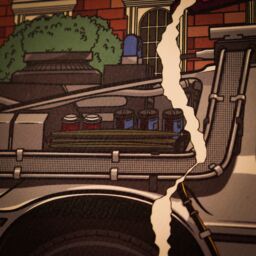 Back To The Future 40th Anniversary Hill Valley Limited Edition & Numbered A3 Art Print - thumbnail 3