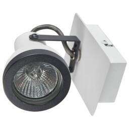 Wyld and Coco Set 2 Wall Lamps White and Black Metal 1 Light Swing Arm Cone - thumbnail 8