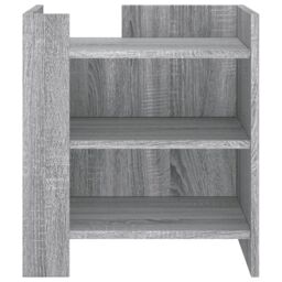 Berkfield Home Bedside Cabinet Grey Sonoma 45x50x50 cm Engineered Wood - Size: 45 x 50 x 50 cm - thumbnail 4