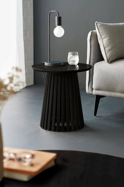 Julian Bowen Ollie Round Side Table in Black - image 1