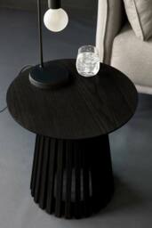 Julian Bowen Ollie Round Side Table in Black - thumbnail 4