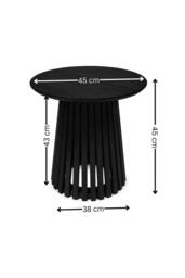 Julian Bowen Ollie Round Side Table in Black - thumbnail 7