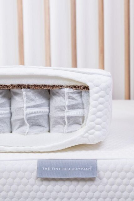 The Tiny Bed Company Coconut Coir & Pocket Sprung Cot Bed Mattress (140 x 70cm) in White - image 1