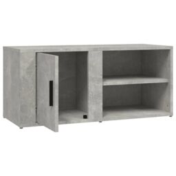 Berkfield Home TV Cabinets 2 pcs Concrete Grey 80x31.5x36 cm Engineered Wood - thumbnail 9