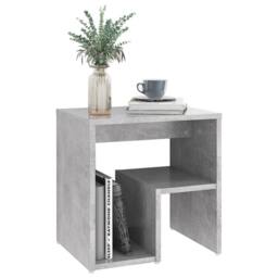 Berkfield Home Bed Cabinets 2 pcs Concrete Grey 40x30x40 cm Engineered Wood - Size: 40 x 30 x 40 cm - thumbnail 7