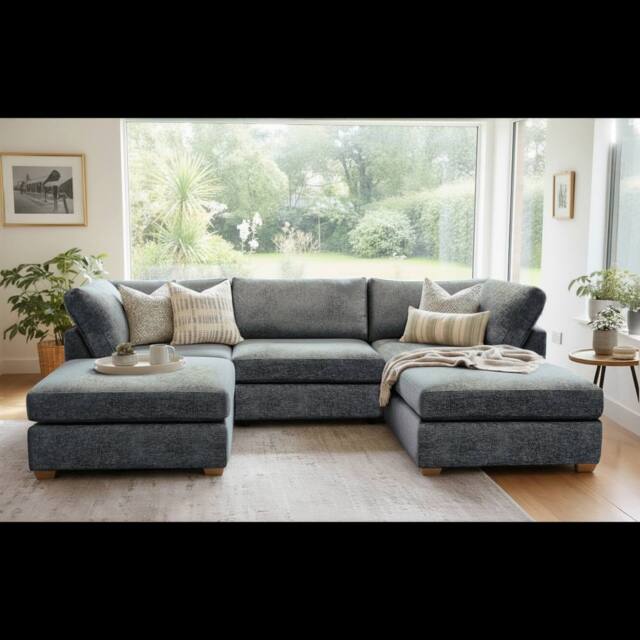The Great Sofa Company Hyde U Shape Corner Sofa in Navy - image 1