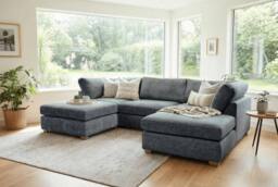 The Great Sofa Company Hyde U Shape Corner Sofa in Navy - thumbnail 5