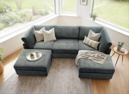 The Great Sofa Company Hyde U Shape Corner Sofa in Navy - thumbnail 6