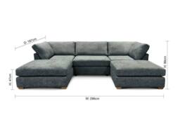 The Great Sofa Company Hyde U Shape Corner Sofa in Navy - thumbnail 7