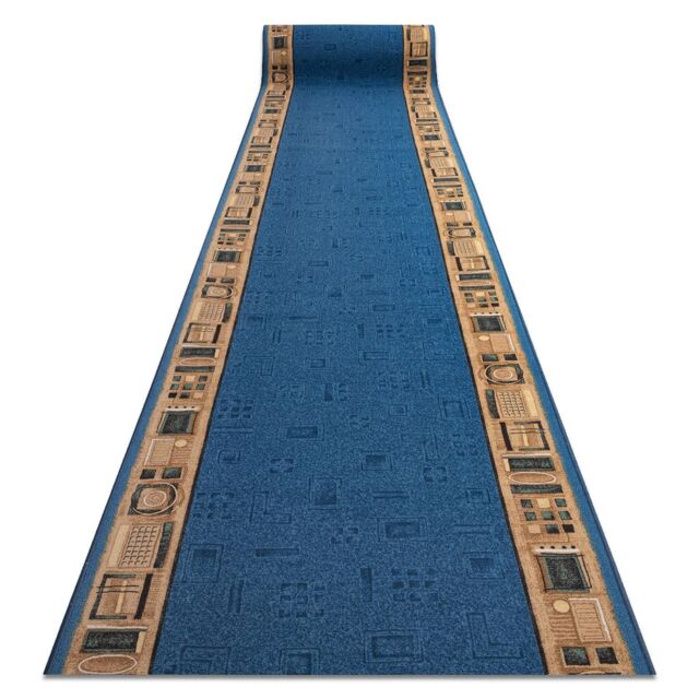 RugsX Anti-Slip Jena Runner in Blue - Size: 67 cm x 380 cm - image 1