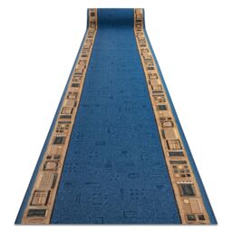 RugsX Anti-Slip Jena Runner in Blue - Size: 67 cm x 380 cm - thumbnail 1