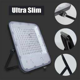 SPETLEK 50-200W Ultra Slim LED Outdoor Floodlight IP65 Waterproof Garden Light in Black - thumbnail 4