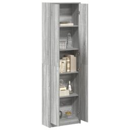 Berkfield Home Wardrobe Grey Sonoma 55x25x189 cm Engineered Wood - Size: 55 x 25 x 189 cm - thumbnail 3