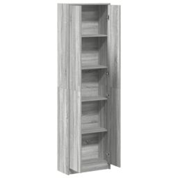Berkfield Home Wardrobe Grey Sonoma 55x25x189 cm Engineered Wood - Size: 55 x 25 x 189 cm - thumbnail 5