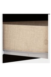 Seconique Nevada 3 Door 2 Drawer Mirrored Wardrobe in White - thumbnail 5