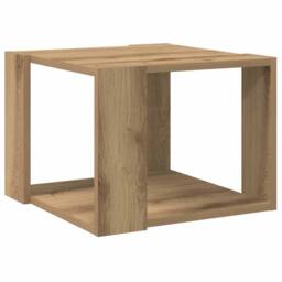 Berkfield Home Coffee Table Artisan Oak 40x40x30 cm Engineered Wood in Brown - Size: 40 x 40 x 30 cm - thumbnail 6
