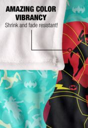 Warner Brothers The Flash Batman Supergirl Silky Touch Super Soft Throw Blanket in White - thumbnail 4