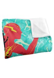 Warner Brothers The Flash Batman Supergirl Silky Touch Super Soft Throw Blanket in White - thumbnail 3
