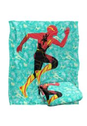 Warner Brothers The Flash Batman Supergirl Silky Touch Super Soft Throw Blanket in White - thumbnail 2