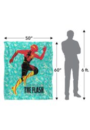 Warner Brothers The Flash Batman Supergirl Silky Touch Super Soft Throw Blanket in White - thumbnail 5