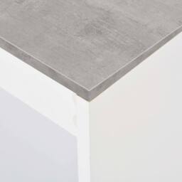 Berkfield Home Bar Table with Shelf White 110x50x103 cm - Size: 110 x 50 x 103 cm - thumbnail 5