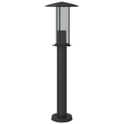 Berkfield Home Outdoor Floor Lamp Black 60 cm Stainless Steel - thumbnail 4
